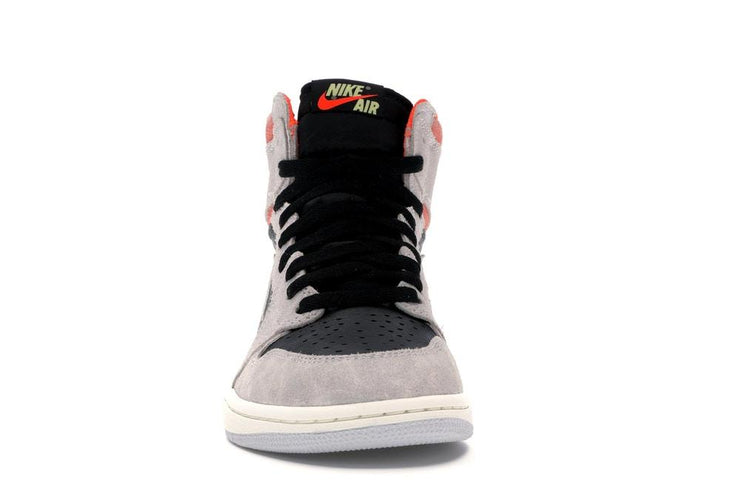 Jordan 1 Retro High Neutral Grey Hyper Crimson